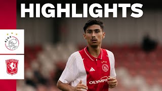 Backheel assist from Emre Ünüvar 🥵  Highlights amp reactions Ajax O19  FC TwenteHeracles O19 [upl. by Lazar]