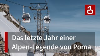 Seilbahn La Plagne  Roche de Mio  Abschied vom spektakulärsten PomaDinosaurier der Welt [upl. by Olsewski]