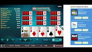 ⭐️ VIDEO POKER GRATIS  DEUCES WILD ⭐️Senza Scaricare [upl. by Ahsiekat]