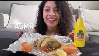 ASMR Español COMIENDO TACOS AL PASTOR COMIDA MEXICANA 🇲🇽 [upl. by Atiuqcaj]