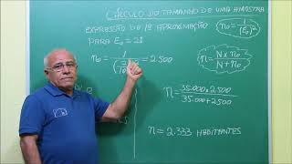 Estatística  Como calcular o tamanho de uma amostra [upl. by Ellon338]