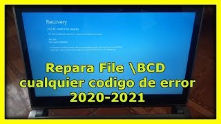 Reparar File \Bcd Cualquier Código De Error 2024 [upl. by Neville]