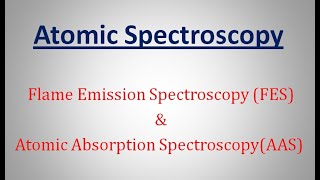 What is Atomic spectroscopy  FES AAS Part1 [upl. by Eldora58]