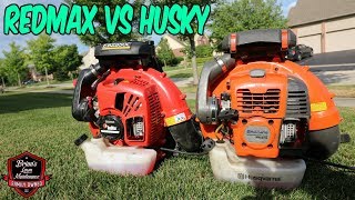 Which Is Better Redmax 8500 Backpack Blower vs Husky 580 BTS Leaf Blower ► Which Do I Prefer [upl. by Novad64]