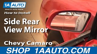 How to Replace Side Mirror 8292 Chevy Camaro [upl. by Naamana587]