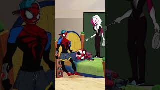 Spideys vs Spider Gwen  The Spideys are partying at 3am spiderman short [upl. by Eem]