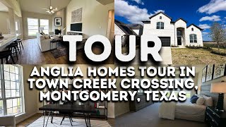 Town Creek Crossing Montgomery TX  Anglia Homes Tour  Jo amp Co [upl. by Tigram]