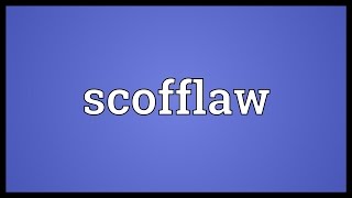 Scofflaw Meaning [upl. by Takakura]