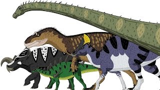 MARCHING DINOSAURS  Animated Size Comparison [upl. by Arette]