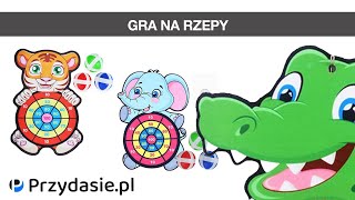 Gra zręcznościowa na rzepy bezpieczne rzutki lotki tarcza dart  PrzydaSiePL [upl. by Thurlow]