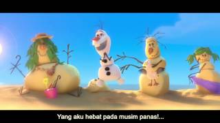 Olaf di Musim Panas dengan lirik  Frozen HD [upl. by Lessard962]