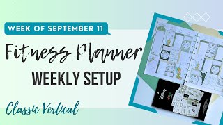 Weekly Fitness Planner Setup in a Vertical Layout  HP Tinker Bell Stickers [upl. by Halladba]