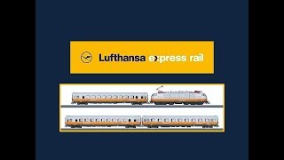 MÄRKLIN 2868 LUFTHANSA AIRPORT EXPRESS modelleisenbahn model trains Deutschland [upl. by Kaitlyn]