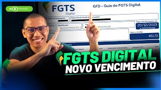 FGTS DIGITAL  NOVO VENCIMENTO DA GUIA MENSAL NO AMBIENTE DE TESTES [upl. by Nnylirej618]