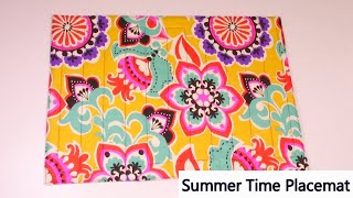 Sew Easy Placemats  Updated  The Sewing Room Channel [upl. by Rhodes]