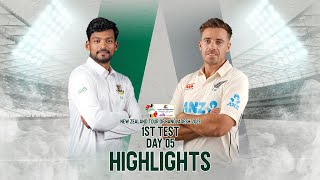 Bangladesh vs New Zealand Highlights  1st Test  Day 5  New Zealand Tour of Bangladesh 2023 [upl. by Ynez]