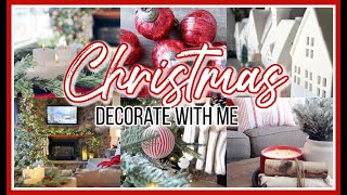 COZY CHRISTMAS DECORATE WITH ME 2022  CHRISTMAS DECORATING IDEAS [upl. by Helmer]