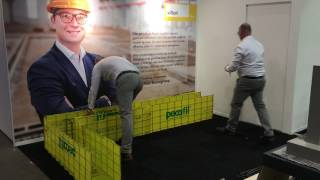 Demonstratie Vilton Pecafil op de bouwbeurs 2017 [upl. by Duffie]