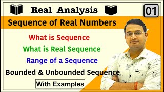 Sequence of Real Numbers  Range of Sequence  Bounded and Unbounded Sequence  Real Sequences  01 [upl. by Tade10]