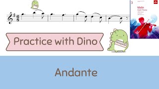 Andante  Rieding Grade 3 Violin ABRSM 2020  2023 B3 [upl. by Deragon467]