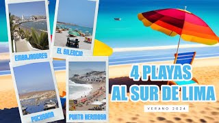 Top 4 playas al sur de Lima para disfrutar este verano 2024 al máximo [upl. by Adnarom]