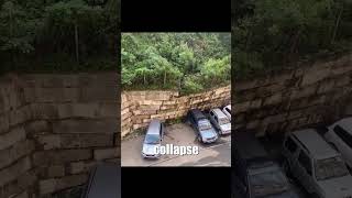 Major Retaining Wall Failure [upl. by Eanyl]