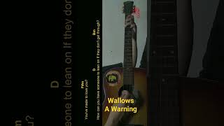 Wallows – A Warning Guitar Chords cover shorts [upl. by Ataner255]