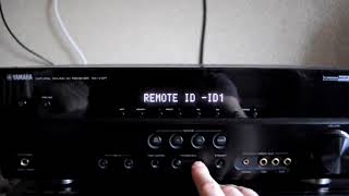 YAMAHA RXV371 AV receiver ResetGamyklinių parametrų atstatymas [upl. by Neeruam590]