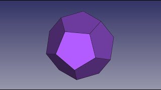 FREECAD 69  DODECAHEDRON [upl. by Odidnac315]