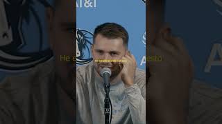 Luka Doncic habla sobre la presión antes de la temporada NBA 2024 🏀🔥shorts nba lukadoncic [upl. by Waldon]