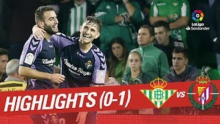 Resumen de Real Betis vs Real Valladolid 01 [upl. by Eelac]