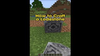 How to Craft a Lodestone  Minecraft shorts [upl. by Ahsya]