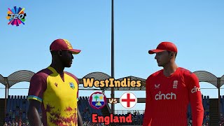 High Scoring thriller Match between WestIndies vs England t20 match gaming t20livematch cricket24 [upl. by Danette]