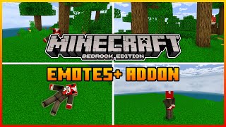 Emotes Plus AddOn for Minecraft  Minecraft Bedrock 119  120 [upl. by Drud]