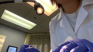 ASMR Full Body Skin Assessment and Sensory Exam Roleplay Real Medical Office Soft Spoken [upl. by Somerville]