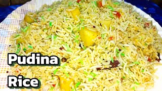 Pudina Rice Recipe Mint Rice recipe Mint Pulao recipe  Pudina Pulao Recipe [upl. by Hsemin]