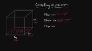 Omvandling volymenheter  Geometri  Åk 9 [upl. by Novahs]