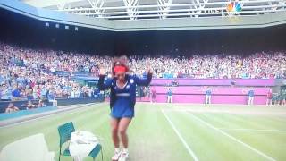 Serena Williams crip walking after winning Olympic Gold in London 2012 [upl. by Yzmar842]