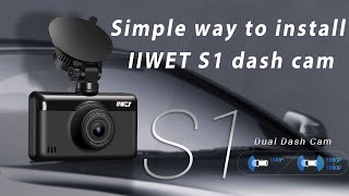 IIWEY 3 Channel Dash Camera  Unboxing Installation and Mini Review [upl. by Tenneb]