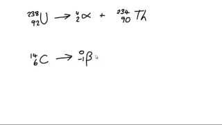 Nuclear decay equations GCSE level [upl. by Ninon]