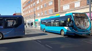 Buses at Haymarket Bus Station Leicester  Friday 22nd April 2022 [upl. by Marchal187]