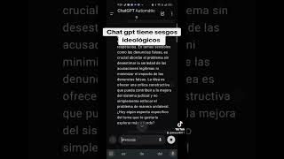 chatgpt tiene sesgos ideológicos [upl. by Pieter]