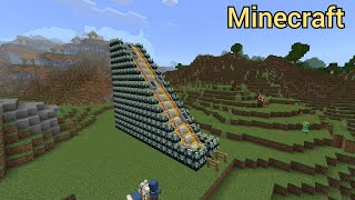 Minecraft  Building Fastest Escalator Step By Step [upl. by Rovert]