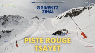 GRIMENTZ  PISTE ROUGE TSAYET  GOPRO 4K [upl. by Felicle]