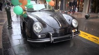 Porsche 356 Speedster amp PGO Speedster  driving in Cannes [upl. by Arvell]