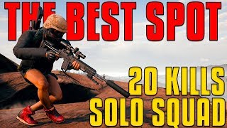 THE BEST SPOT  20 Kills Solo Squad  PUBG [upl. by Yerggoeg754]