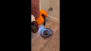 Pulling and resetting a leaking toilet [upl. by Felty]