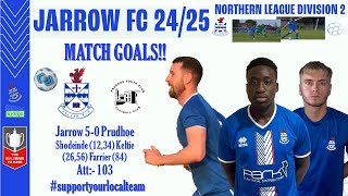 Jarrow 50 Prudhoe MATCH GOALS 280824 [upl. by Aissirac142]