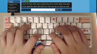 Novelkeys Cream Kaihua Typing Test [upl. by Everett242]