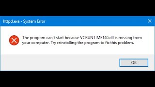 Correction  erreur « VCRUNTIME140dll est absent de votre ordinateur » dans Windows 1011 [upl. by Mcdermott]